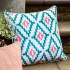 Crossland Grove Blackpool Geo Printed Cushion Apricot 450X450Mm