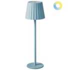 Beliani Table Lamp Pombeiro Metal Light Blue