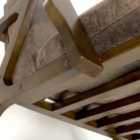 Hampton Suede Effect Brown Accent Chair