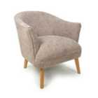 Mallory Flax Effect Natural Armchair