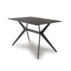 Timor 1.2M Black Dining Table