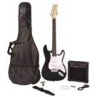 Encore Full Size Electric Guitar Pack - Black