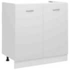 vidaXL Sink Bottom Cabinet White 80X46X81.5cm Engineered Wood
