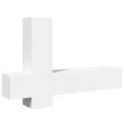 vidaXL Desk Smoked Oak 100x50x76 cm Engineered Wood