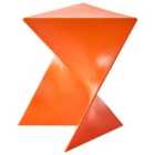 Beliani Side Table PECOS Orange