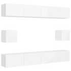 vidaXL TV Cabinet High Gloss White 102x44.5x50 cm Engineered Wood