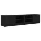 vidaXL TV Cabinet with LED Lights Grey Sonoma 120x30x50 cm