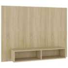 vidaXL 4 Piece TV Cabinet Set Black Engineered Wood