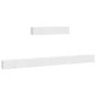 vidaXL TV Cabinet with LED Lights Concrete Grey 200x36.5x40 cm