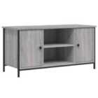 vidaXL TV Cabinet Grey Sonoma 80x36x50 cm Engineered Wood