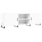 vidaXL TV Cabinet High Gloss White 80x36x50 cm Engineered Wood