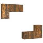 vidaXL TV Cabinet White 108x30x40 cm Solid Paulownia Wood