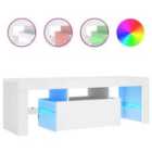 vidaXL 4 Piece TV Cabinet Set White Engineered Wood