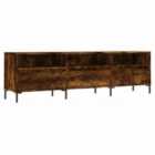 vidaXL TV Cabinet with LED Lights Sonoma Oak 90x35x40 cm