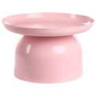 Beliani Coffee Table TORRENS Metal Pastel Pink