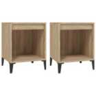 vidaXL Record Cabinet Sonoma Oak 121x38x48 cm Engineered Wood
