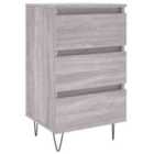vidaXL Wall Mounted Cabinets 2 pcs Grey Sonoma Engineered Wood