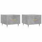vidaXL Wall Mounted Cabinets 2 pcs Concrete Grey Engineered Wood