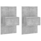 vidaXL Wall Mounted Cabinet Sonoma Oak 69.5x34x90 cm