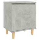 vidaXL Sideboard Concrete Grey 69.5x34x90 cm Engineered Wood