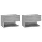 vidaXL Sideboards 3 pcs Grey Sonoma 60x35x70 cm Engineered Wood