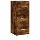 vidaXL Bedside Cabinet White 40x34x55 cm Solid Wood Pine