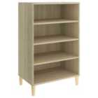 vidaXL Bedside Cabinets 2 pcs Grey Sonoma 40x35x47.5 cm Engineered Wood