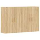 vidaXL Bedside Cabinet White 45x34x44 cm Engineered Wood