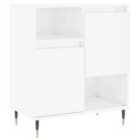 vidaXL Bedside Cabinet White 50x36x60 cm Engineered Wood