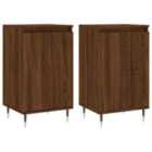 vidaXL Bed Cabinet with Solid Wood Legs White 40x30x50 cm