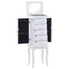 vidaXL Wall-mounted Bedside Cabinet High Gloss White