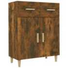 vidaXL Bedside Cabinet Sonoma Oak 40x40x66 cm Engineered Wood