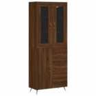 vidaXL Bedside Cabinets 2 pcs Brown Oak 40x35x47.5 cm Engineered Wood