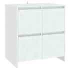 vidaXL Wall-mounted Bedside Cabinet Grey Sonoma