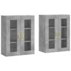 vidaXL Bedside Cabinet Black 40x34x55 cm Solid Wood Pine