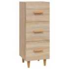 vidaXL Bedside Cabinet Concrete Grey 50x36x60 cm Engineered Wood