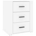 vidaXL Wardrobe White 90x50x180 cm Steel