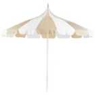 Beliani Market Parasol 245cm Minoa White/ Beige