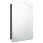 Vidaxl LED Bathroom Mirror Cabinet Grey 60X11X80 Cm
