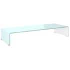 vidaXL Tv Stand/monitor Riser Glass Green 80x30x13 cm