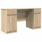 Vidaxl Desk Sonoma Oak Engineered Wood 140 X 49 X 76 Cm Sonoma Oak Desk
