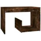 vidaXL Side Table Smoked Oak 59x36x38 cm Engineered Wood
