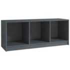 Vidaxl Tv Cabinet Grey 104X33X41 Cm Solid Pinewood
