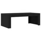 Vidaxl Coffee Table Black Oak Wood Medium Durable Coffee Table
