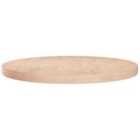 Vidaxl Round Table Top Ã?70X4 Cm Untreated Solid Wood Oak