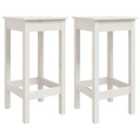 vidaXL Bar Chairs 2 pcs White 40x40x78 cm Solid Wood Pine