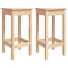 vidaXL Bar Chairs 2 pcs 40x40x78 cm Solid Wood Pine