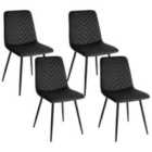 Beliani Set Of 2 Dining Chairs Melrose Faux Leather Grey