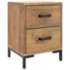 vidaXL Bedside Cabinet Brown 36x30x45 cm Solid Pinewood