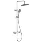 Wickes Mariz Round Dual Outlet Mixer Shower - Chrome